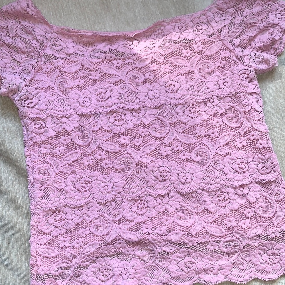 Laced crop top